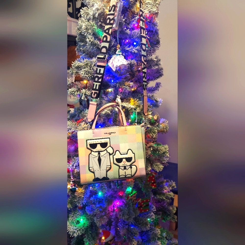 Karl Lagerfeld Crossbody Pastel Checkered Maybelle Bag